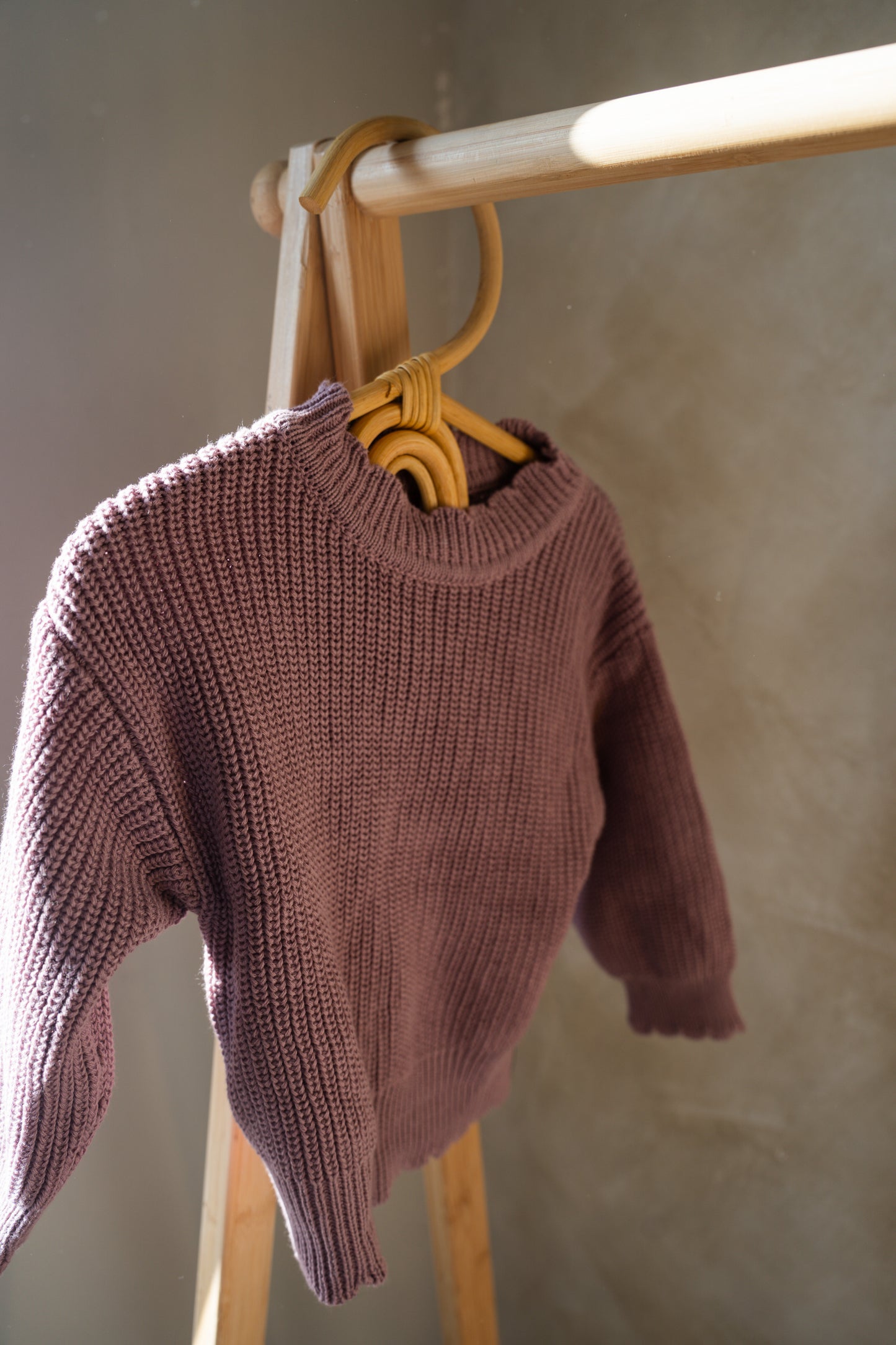 Knit Girls Set β Dusty Mauve