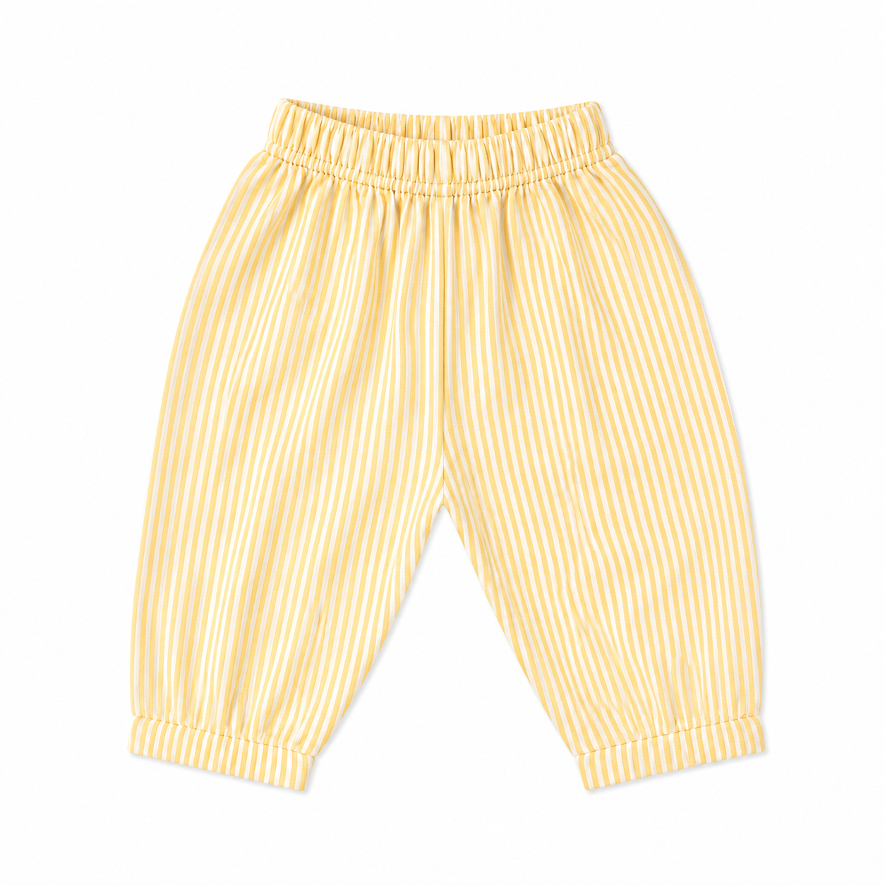 Wide fit baby pants yellow stripe