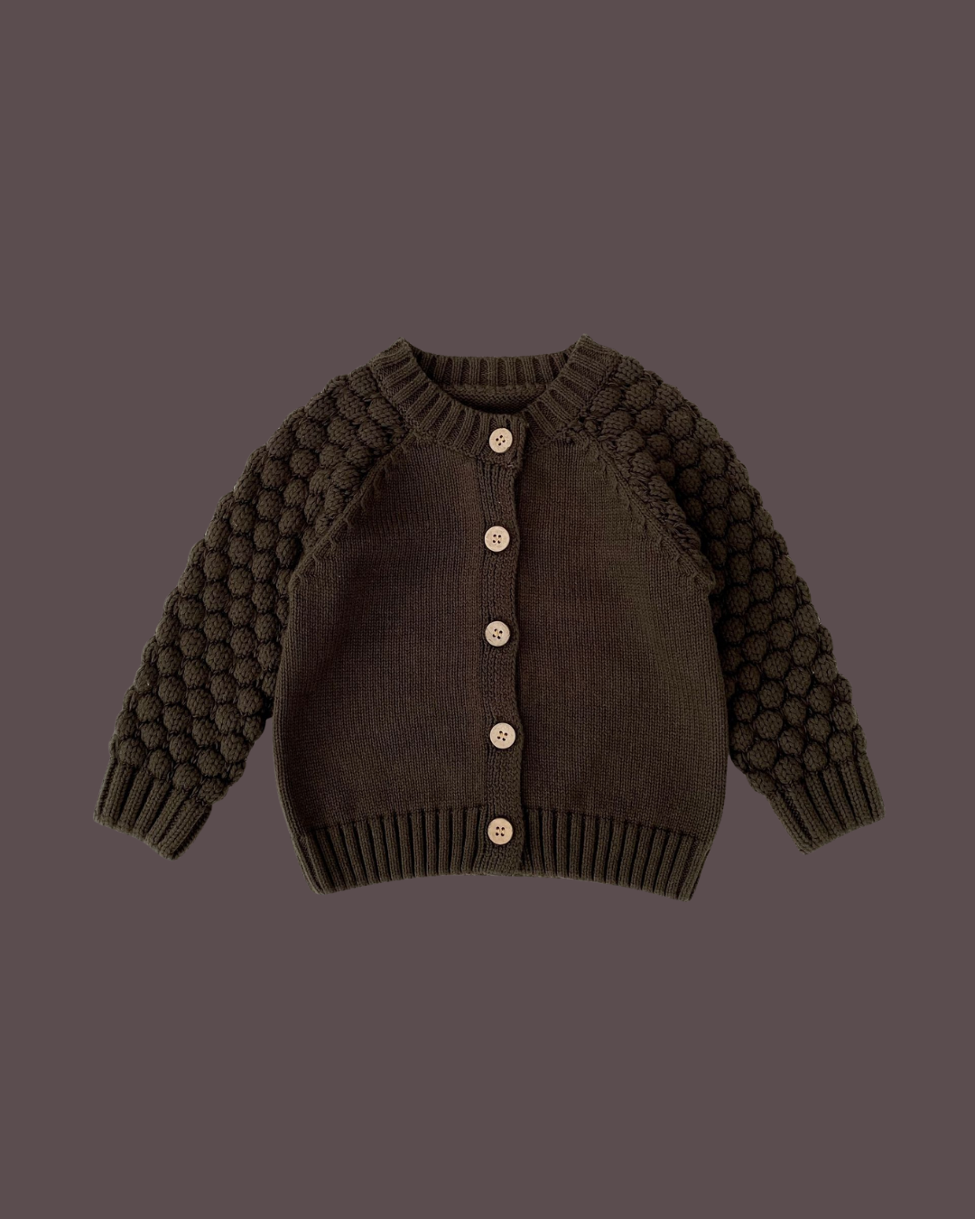Knit cardigan | Mocha ๐