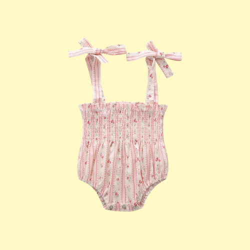 Roze bloemetjes romper