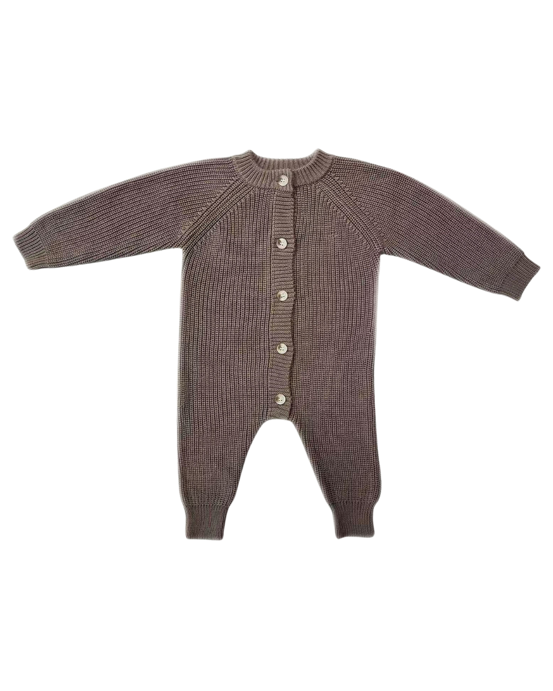 Kuscheliger Strick-Jumpsuit | Mokka