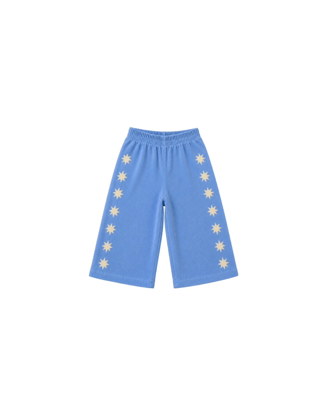 Weite Frottee-Hose braun