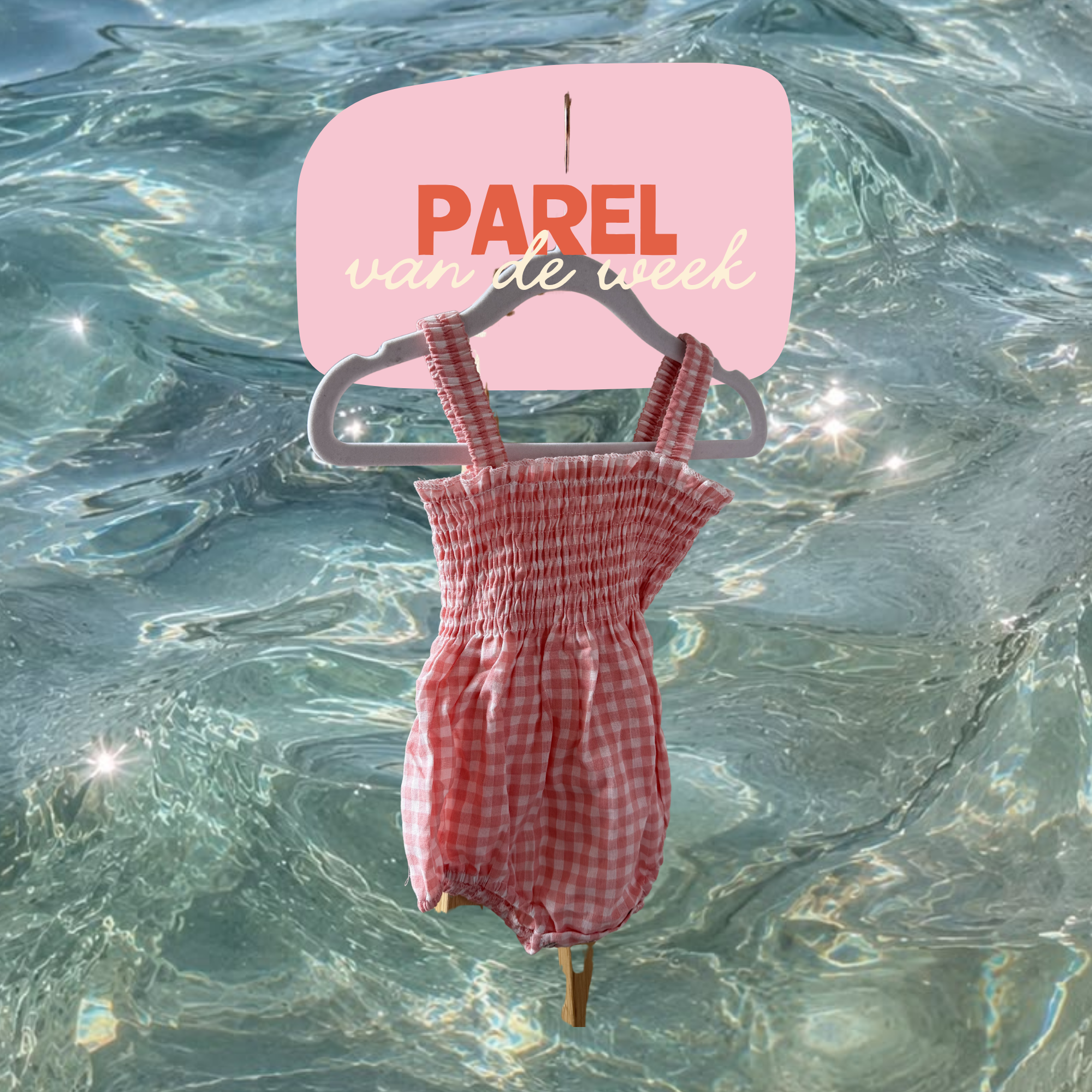 Geruite romper 62/68