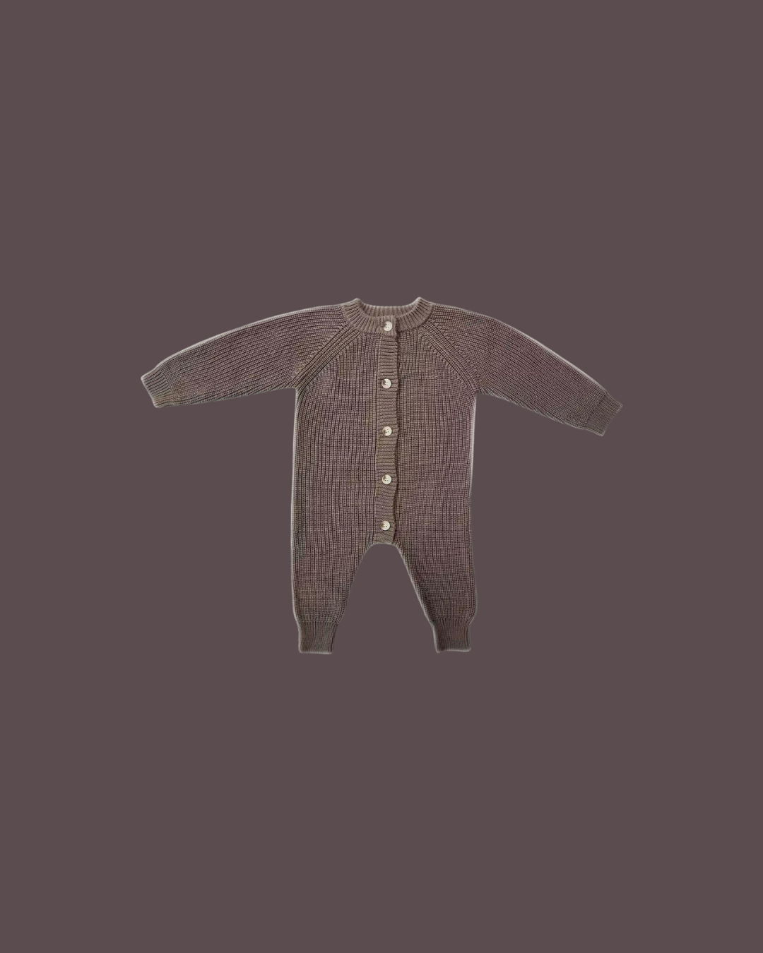 Kuscheliger Strick-Jumpsuit | Mokka