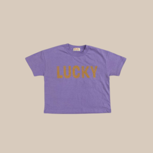 LUCKY tee paars