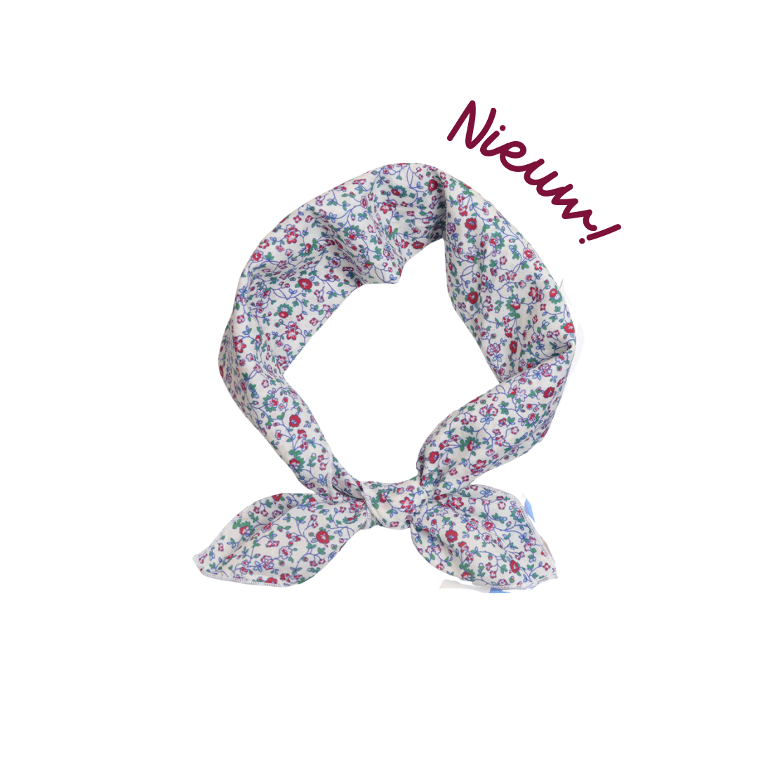 Bandana rote Blümchen