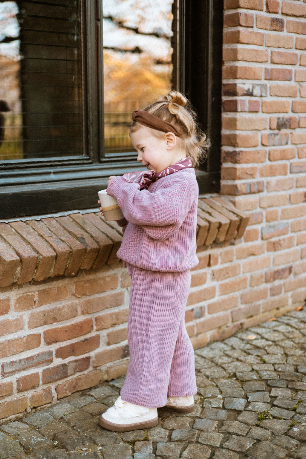 Knit Girls Set – Dusty Mauve
