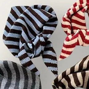 Gestreept sjaaltje blauw