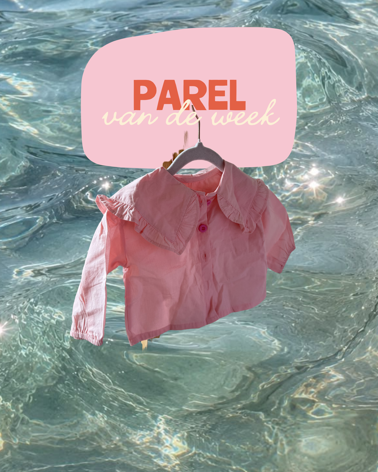 Roze blouse 62/68