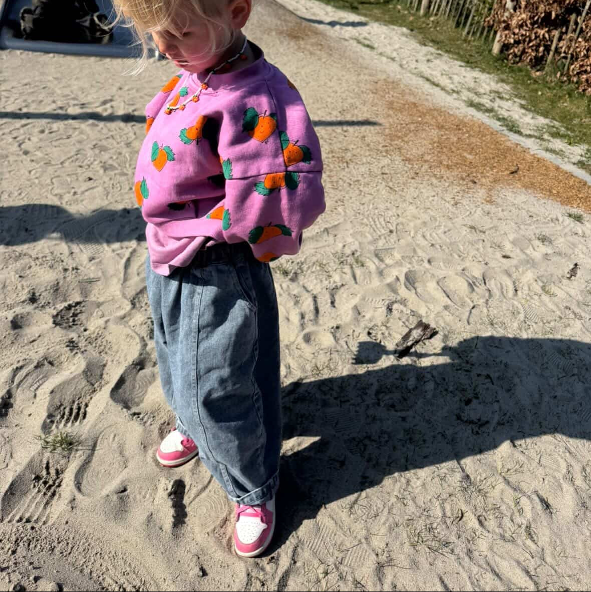 Stoere jeans, wijd model