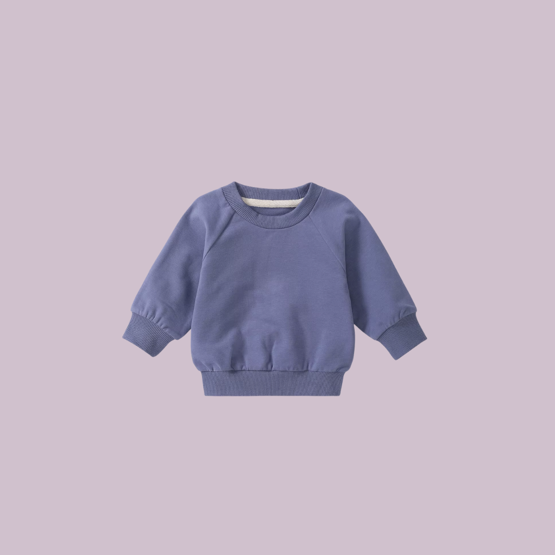 Oversized-Pullover blau