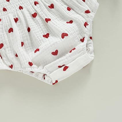 Baby romper hartjes 🤍
