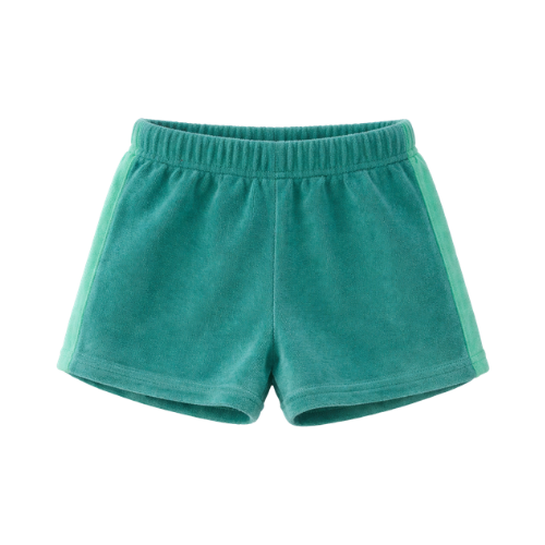 Frottee-Shorts grün