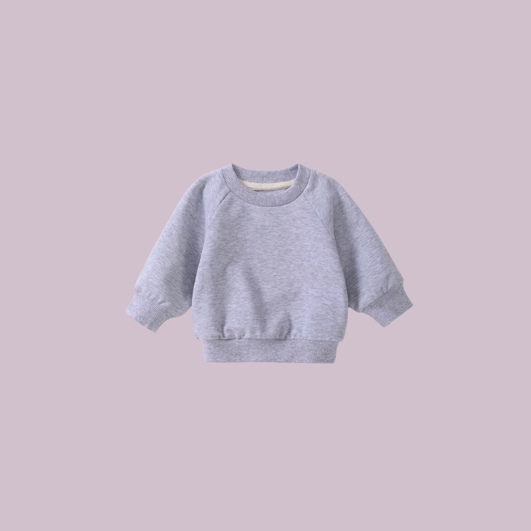 Übergroßer Pullover Grau