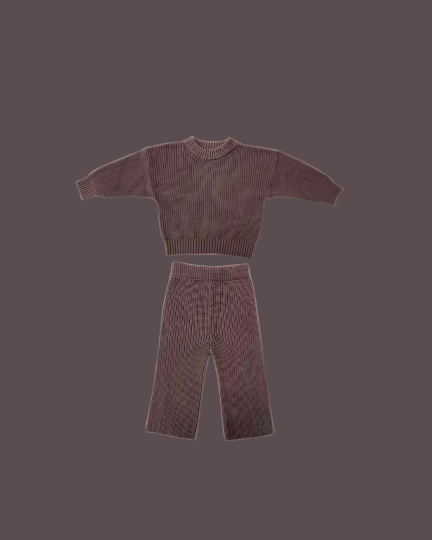 Strickset – Mokka-Braun