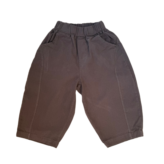 Stoere oversized broek bruin