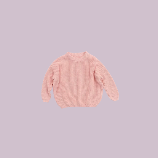 Knitted sweater pink