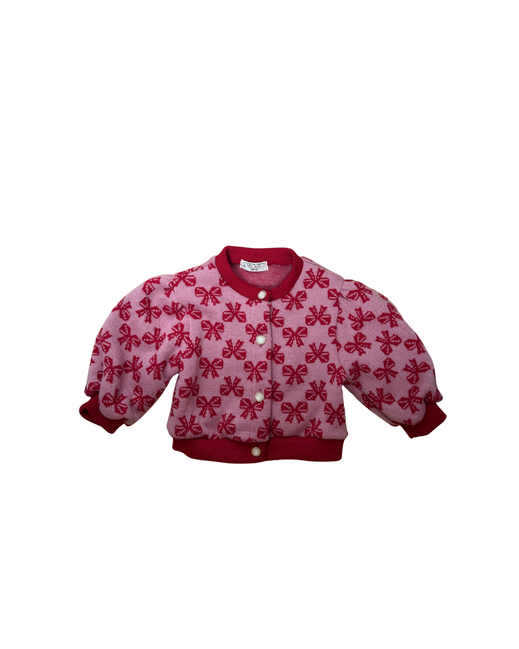 Strik vestje roze/rood