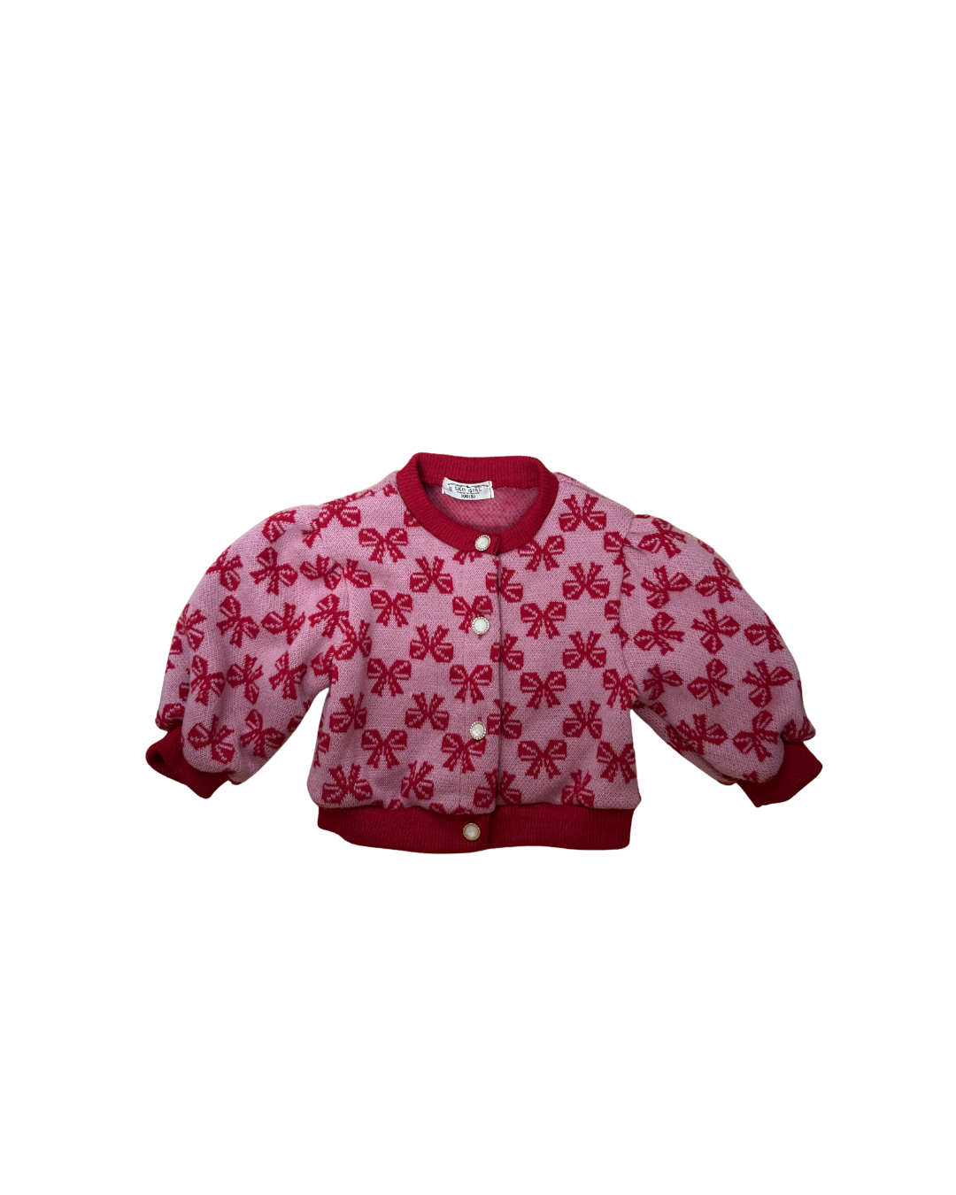 Strik vestje roze/rood