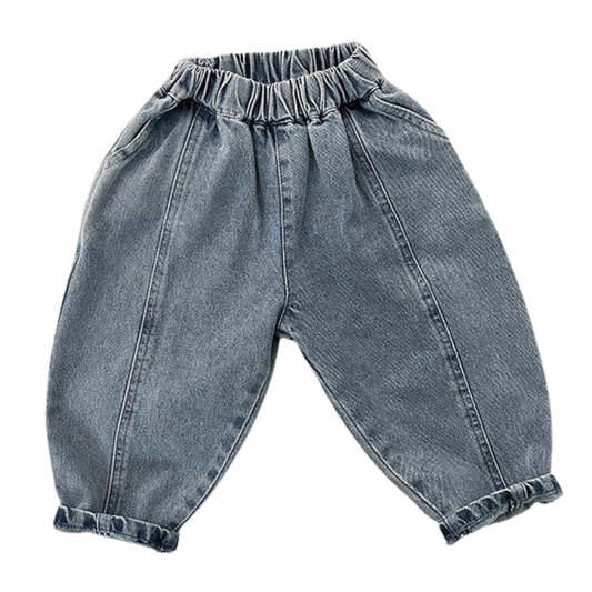 Stoere jeans, wijd model