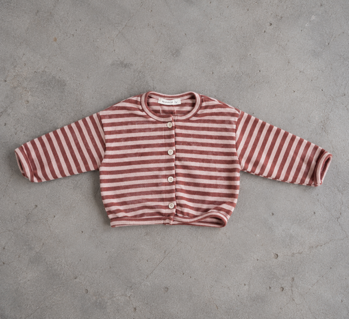 Blessing Stripe Cardigan Roze