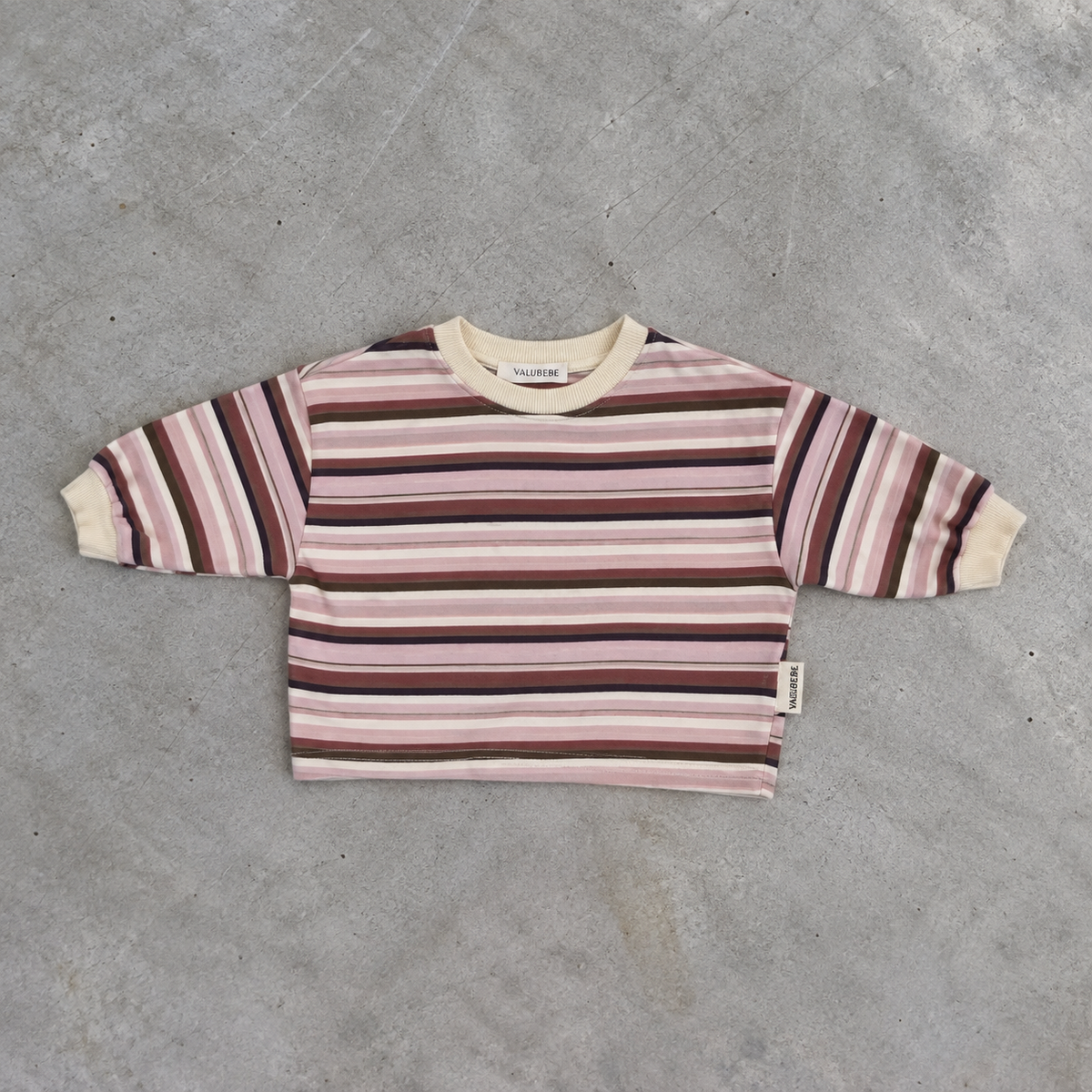 STRIPE SWEATER BABY PINK