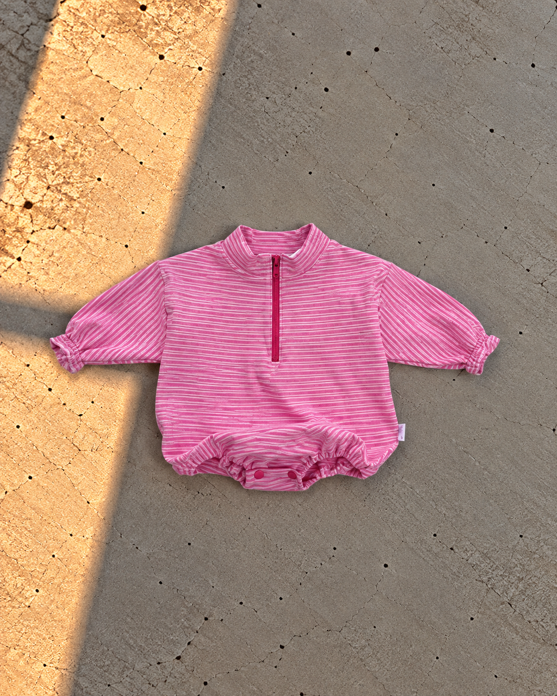 Zip-up Bodysuit Pink