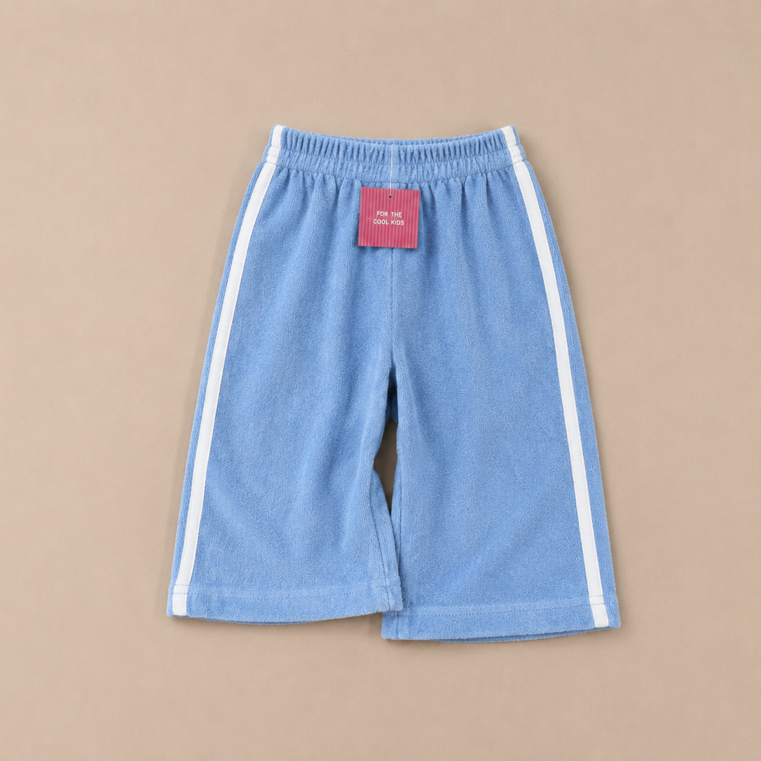 Wide fit badstof lichtblauw
