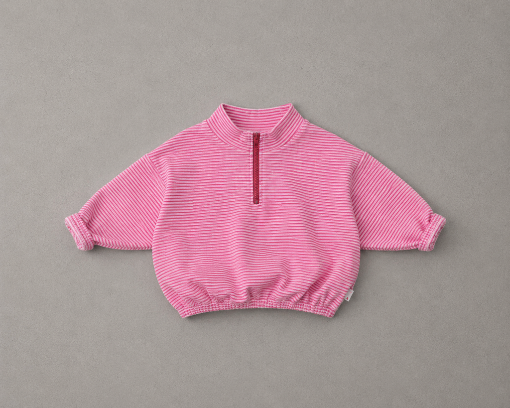 Zip hoodie pink