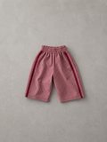 Check pants red