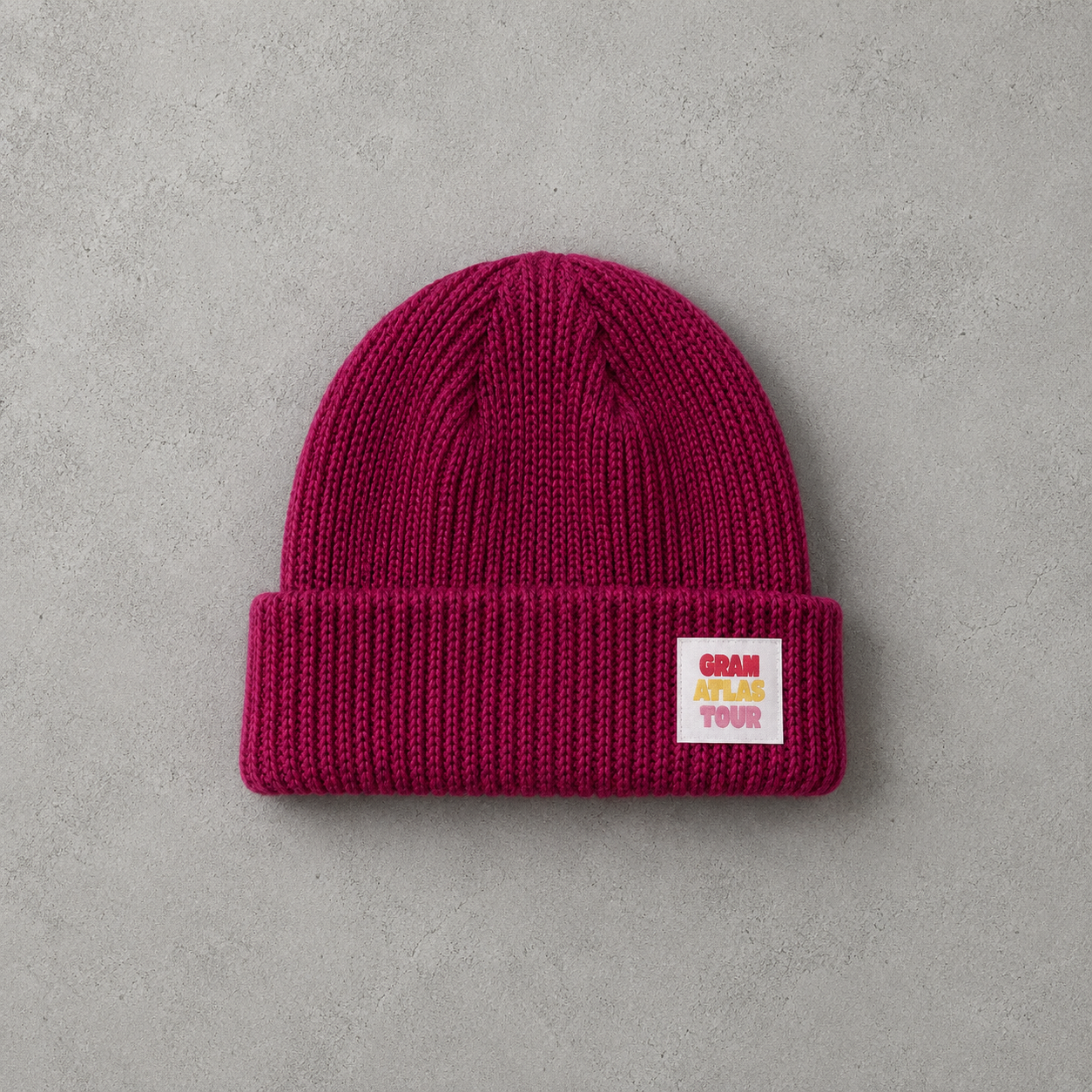 Burgundy beanie