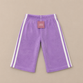 Weite Frotteehose lila