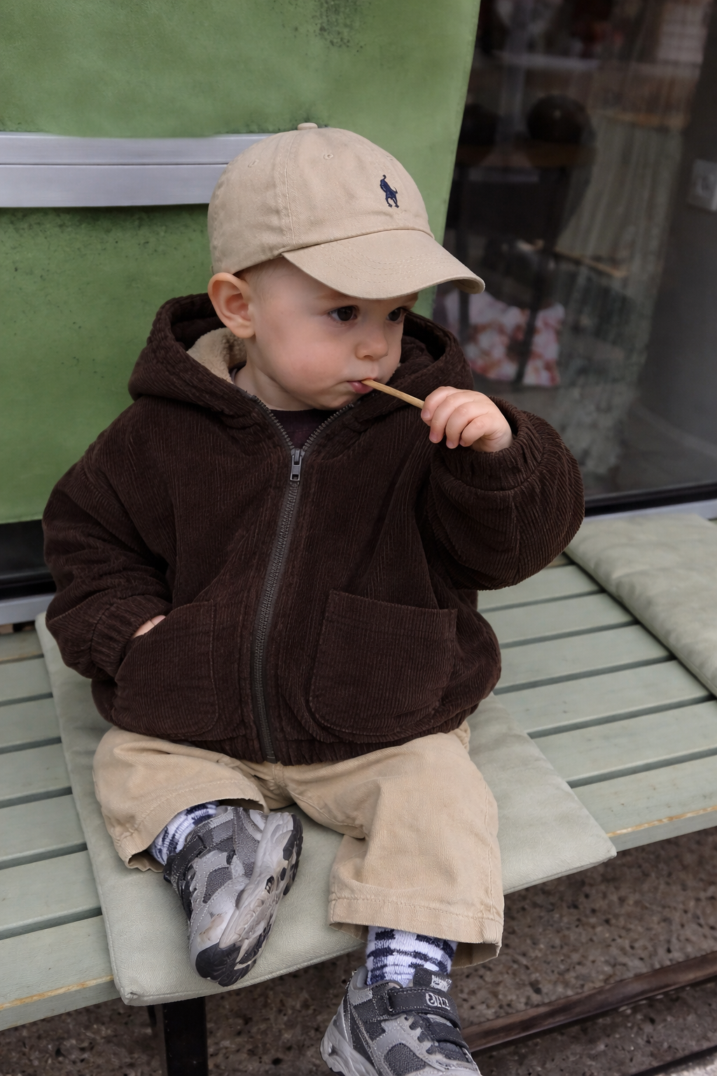Cord-Kapuzenjacke – Chocolate