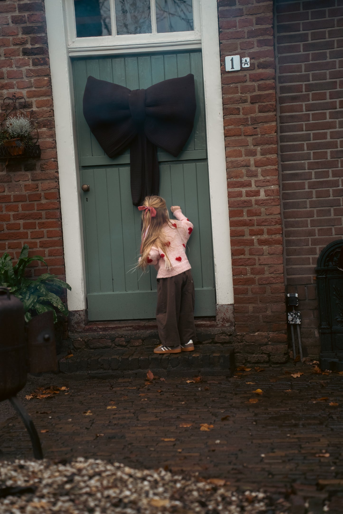 Stoere oversized broek bruin