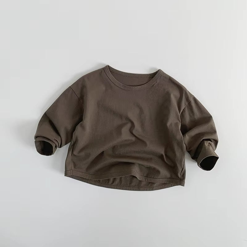 Braunes Langarmshirt