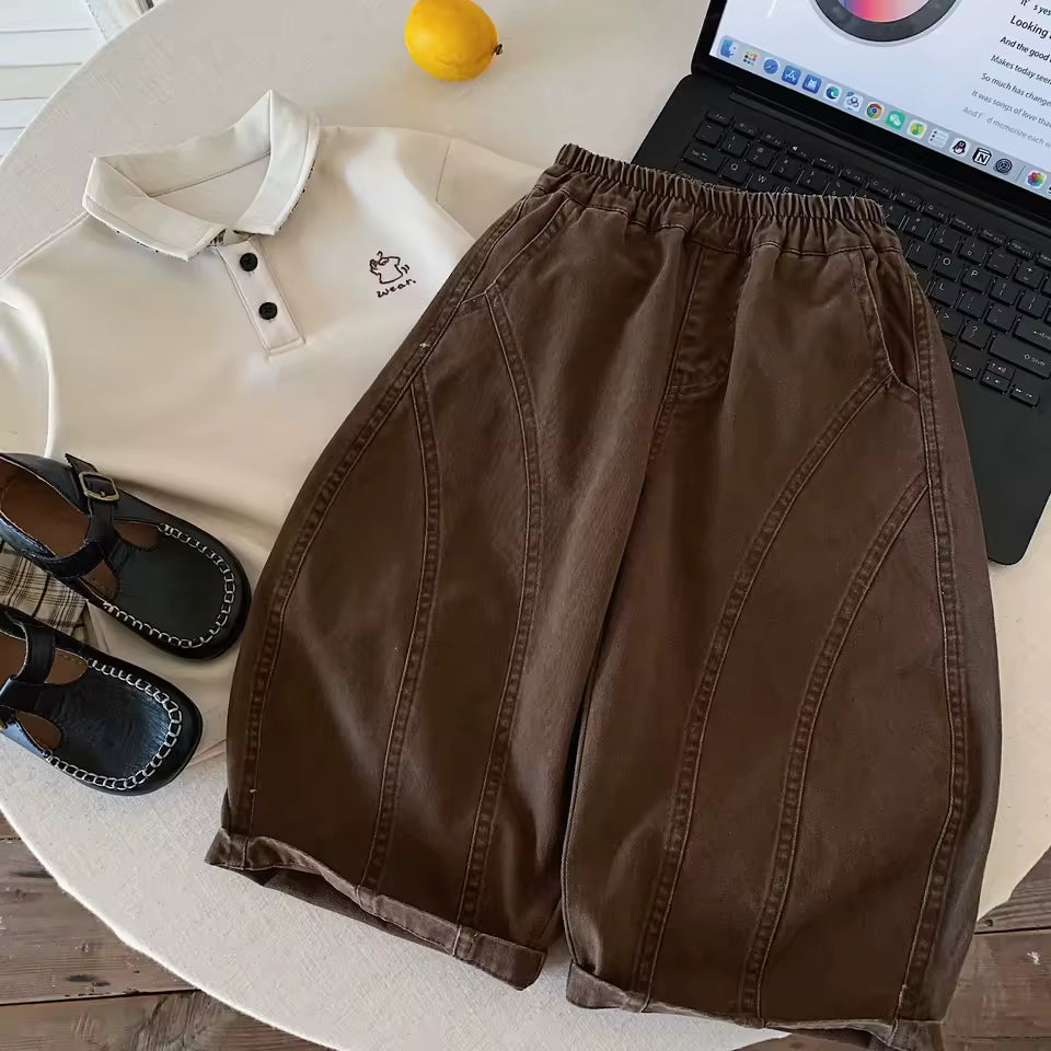 Brown balloon pants
