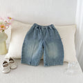 Denim balloon pants