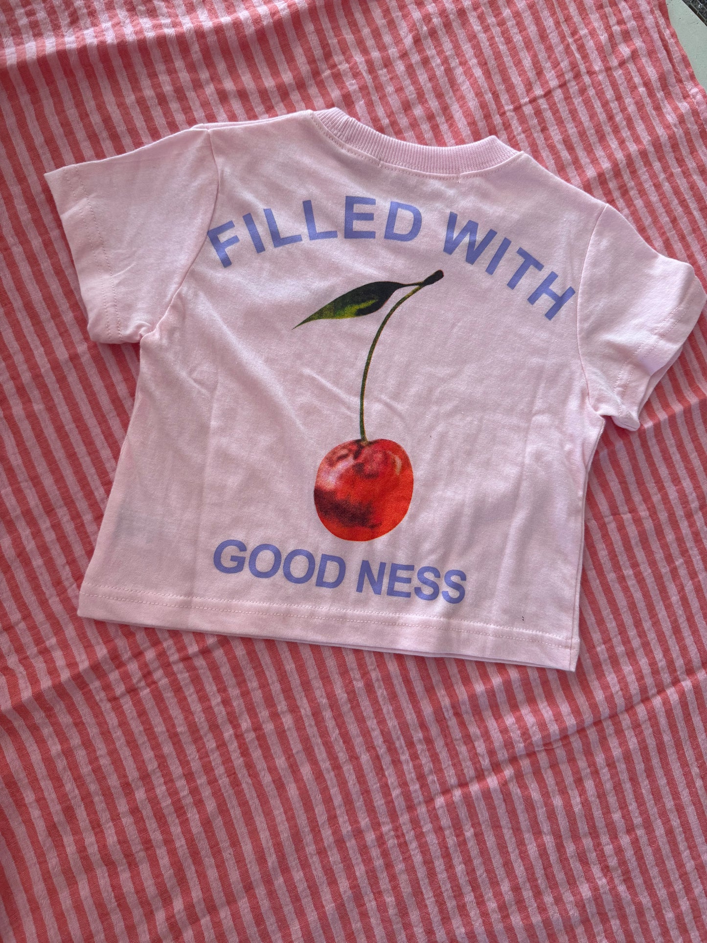 Filled With Goodness Tee Roze 74/80