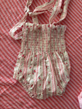 Roze bloemetjes romper 62/68