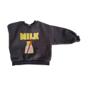 Stoere antracite milk sweater