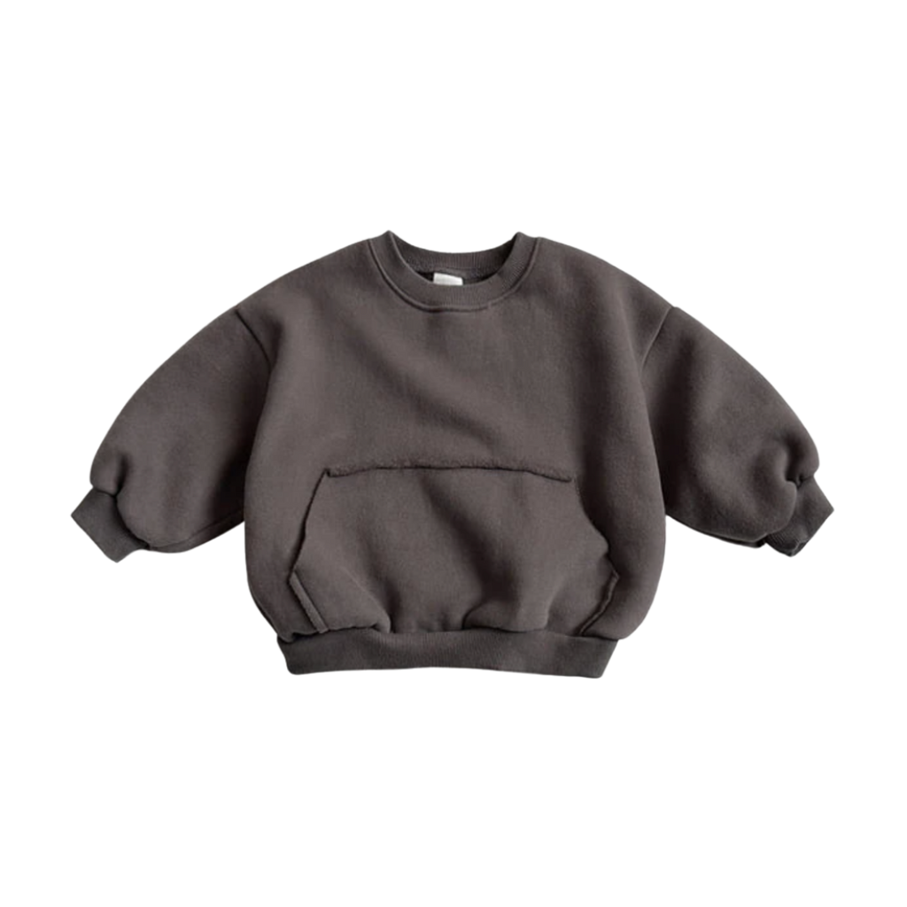 Stoere antracite sweater