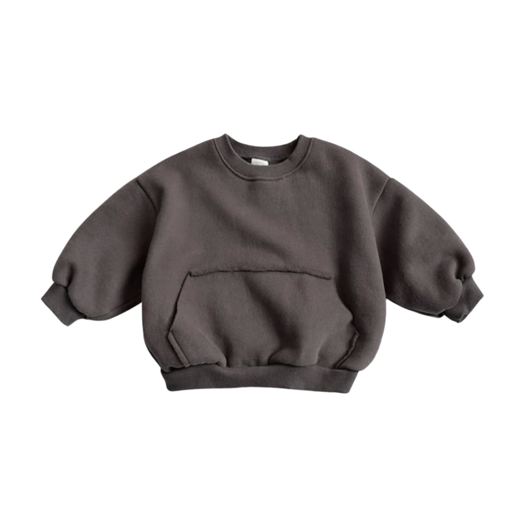 Stoere antracite sweater
