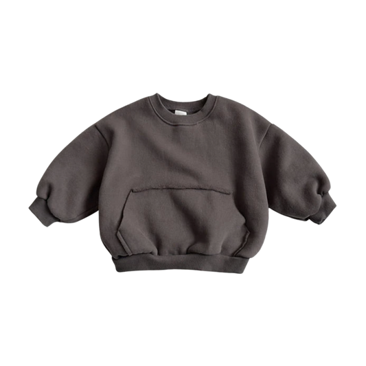 Stoere antracite sweater