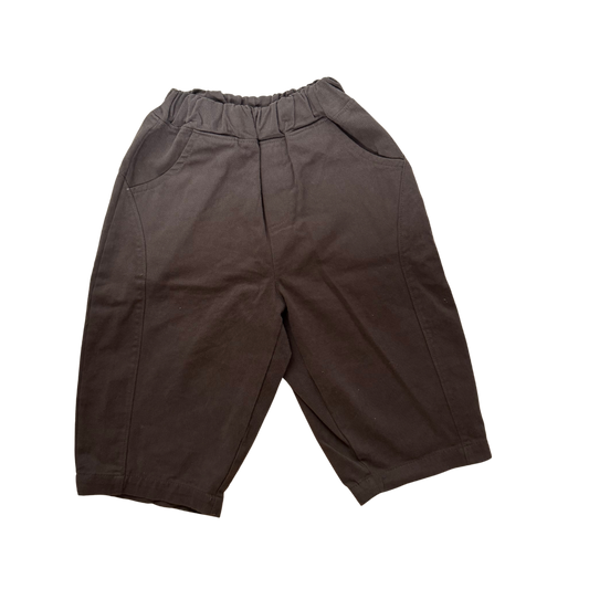 Stoere oversized broek bruin