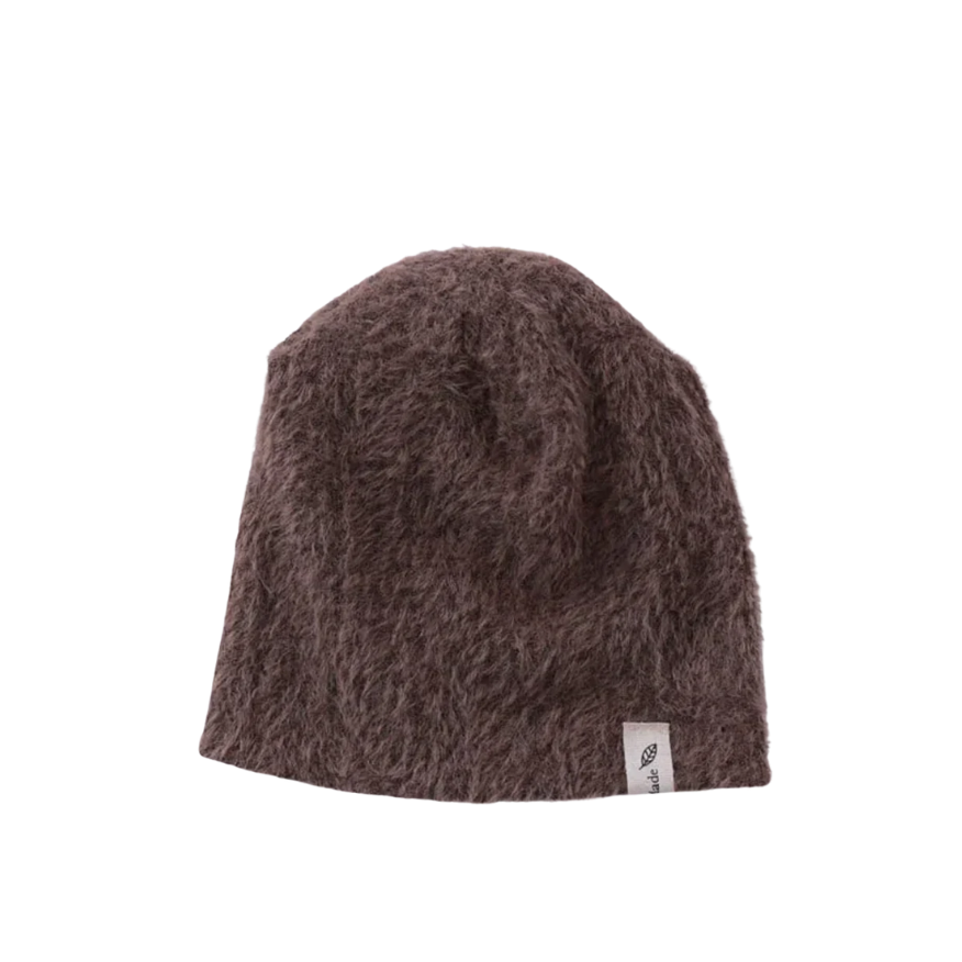 Superzachte beanie bruin