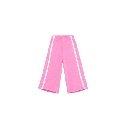 Wide fit badstof broekje roze