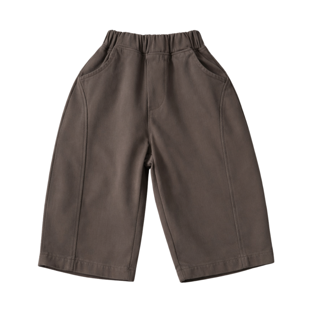 Stoere oversized broek bruin