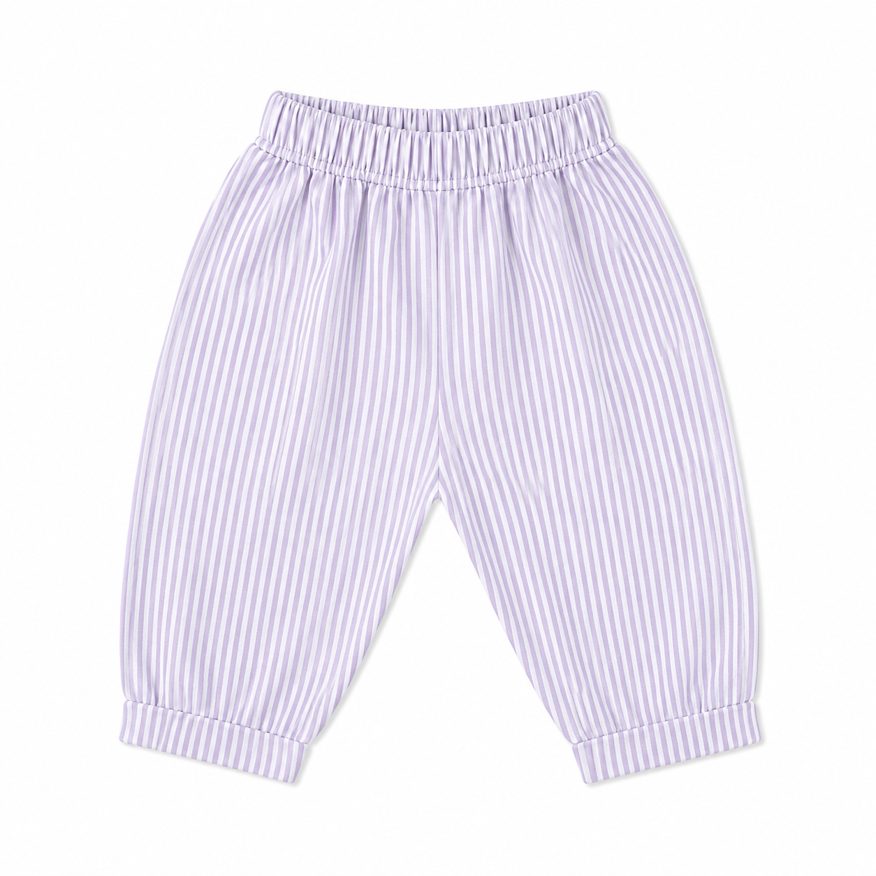 Wide fit baby pants lilac stripe