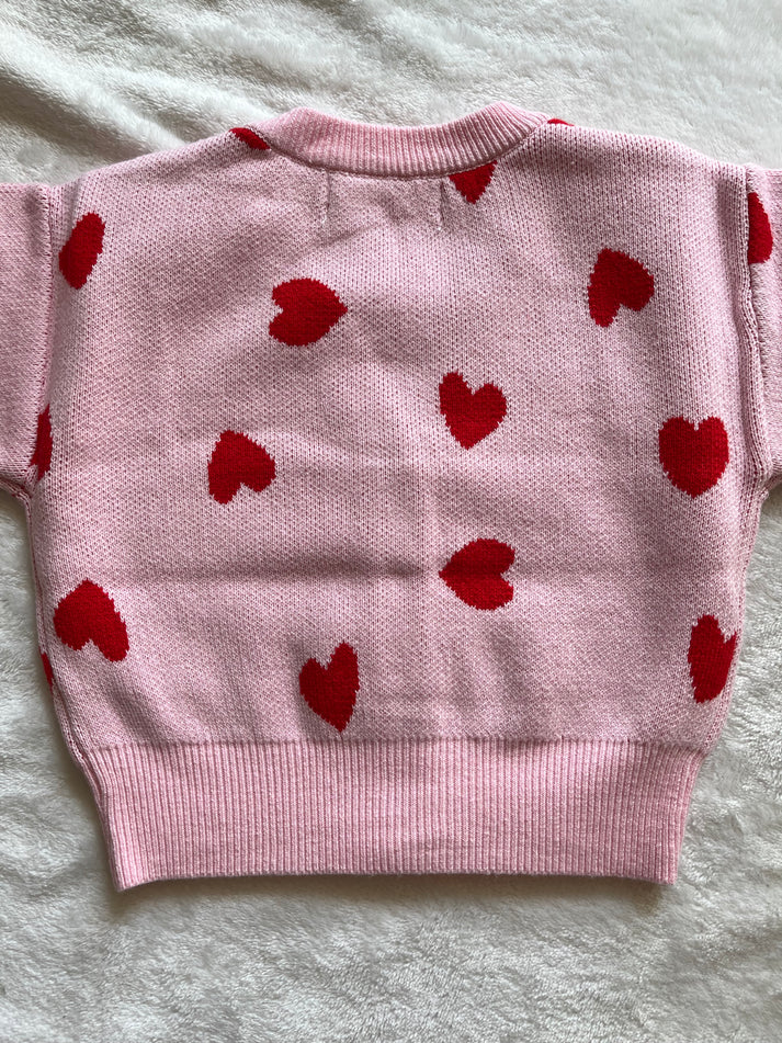 Roze hartjesvestje