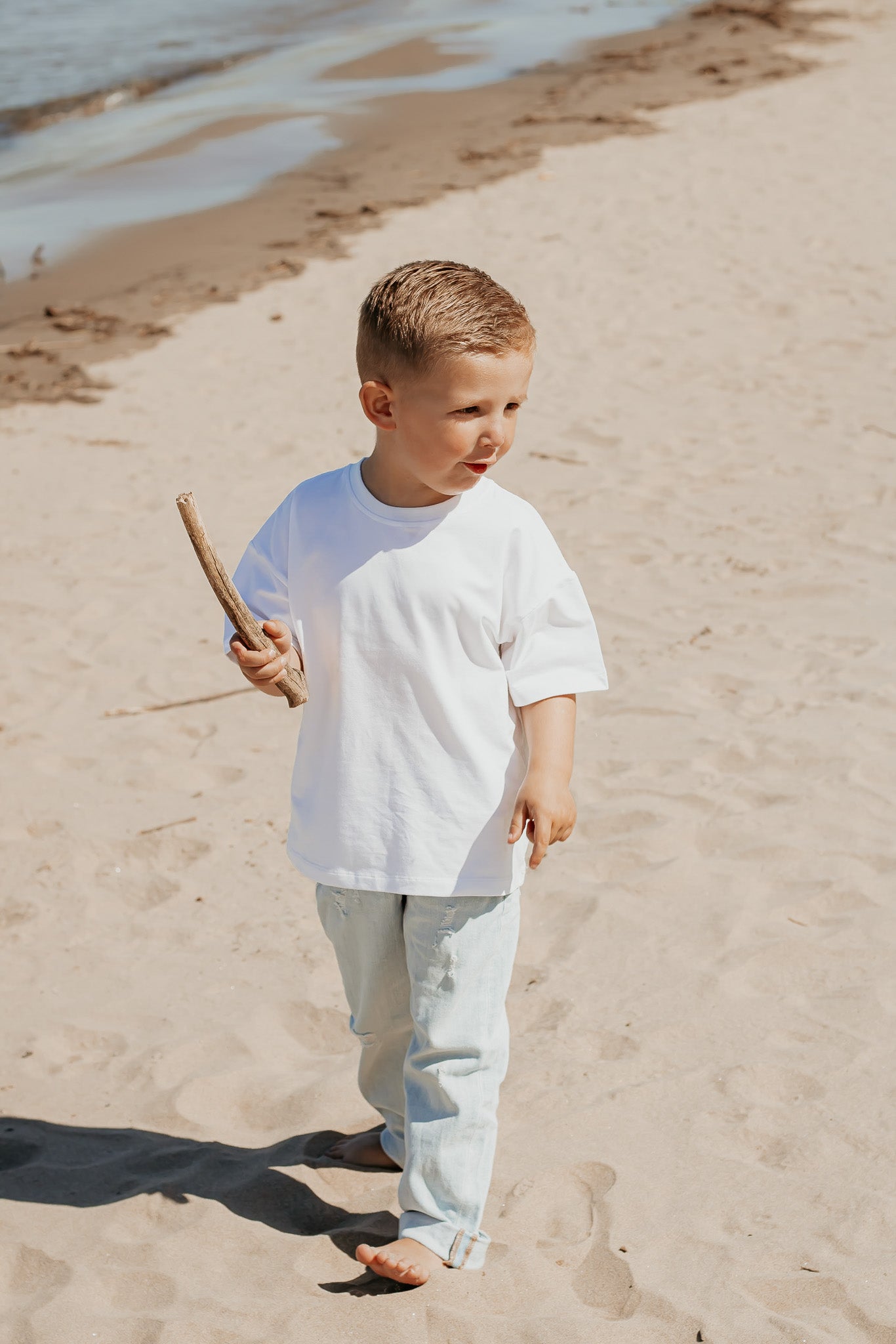Oversized Shirt weiß